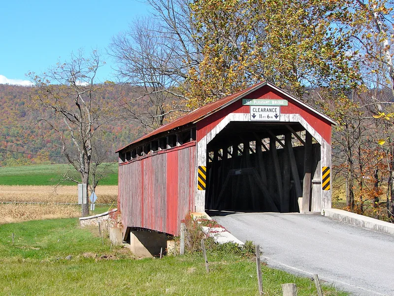 Mt. Pleasant Covered Bridge, New Germantown, Pennsylvania