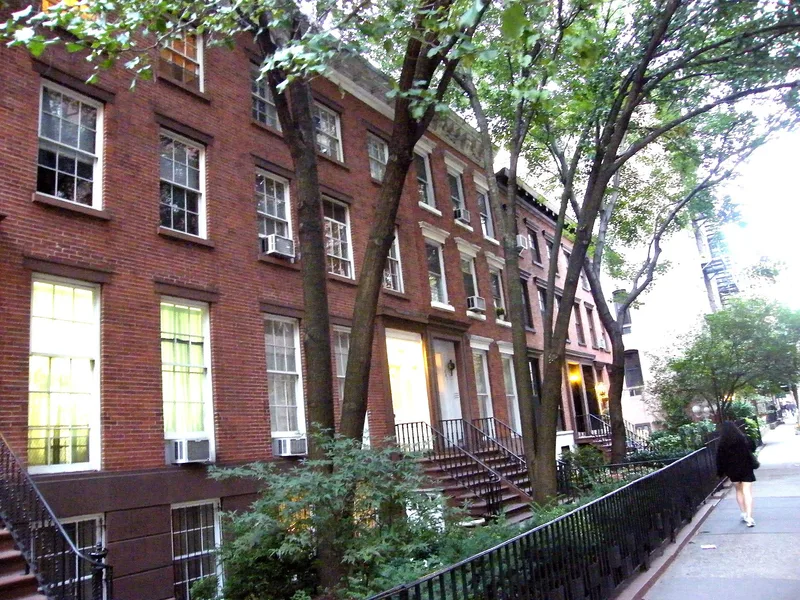 Houses at 437-459 West 24th Street, New York, New York