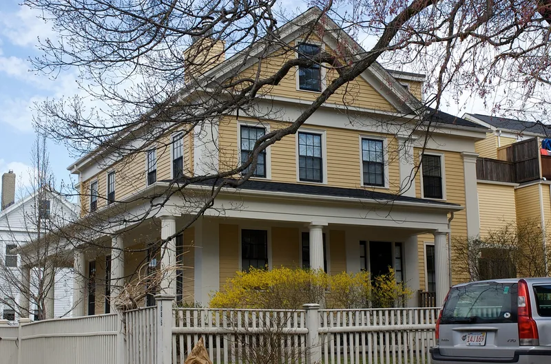 Buildings at 110-112 Inman St., Cambridge, Massachusetts