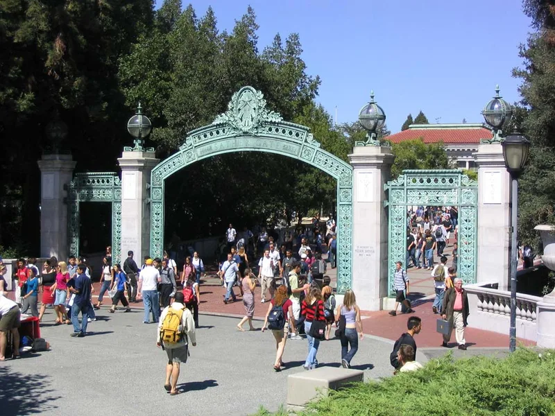Sather Gate and Bridge, Berkeley, California