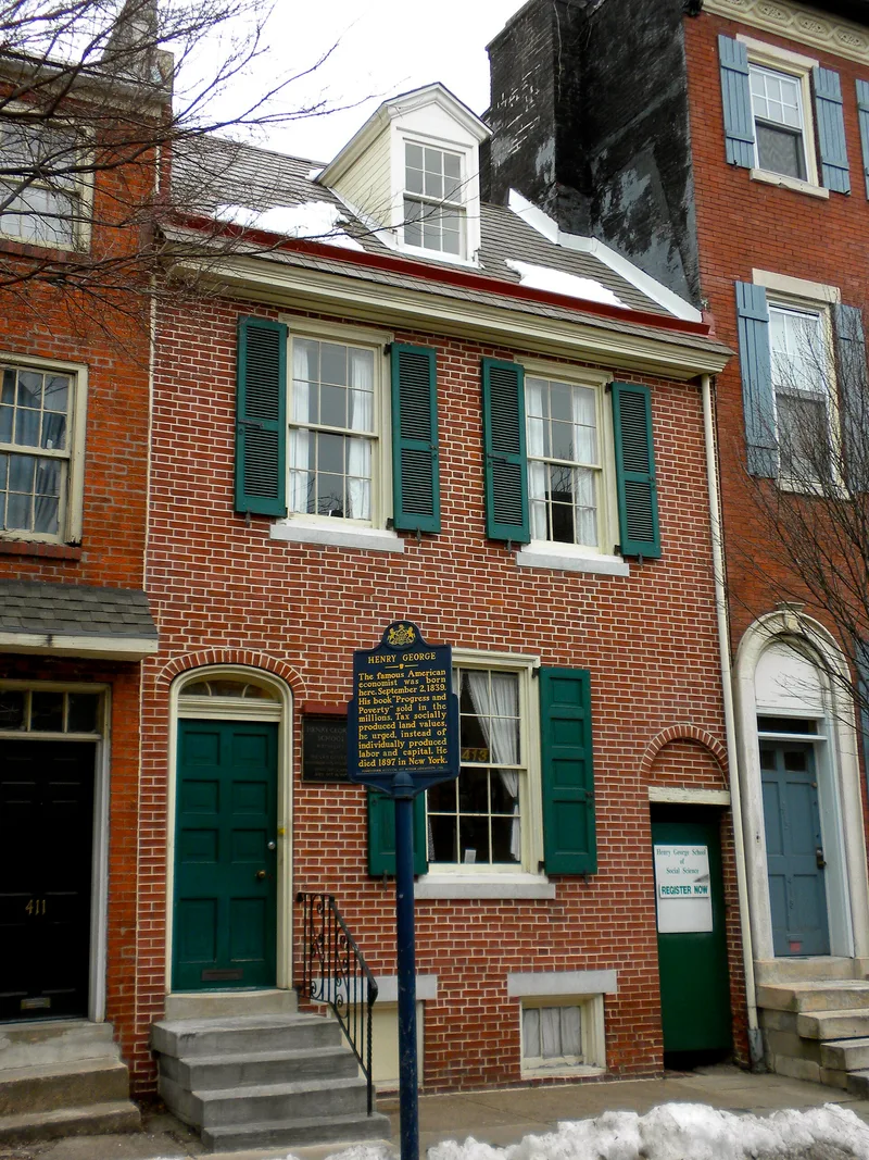 George, Henry, Birthplace, Philadelphia, Pennsylvania