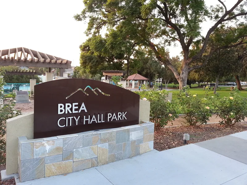 Brea City Hall and Park, California