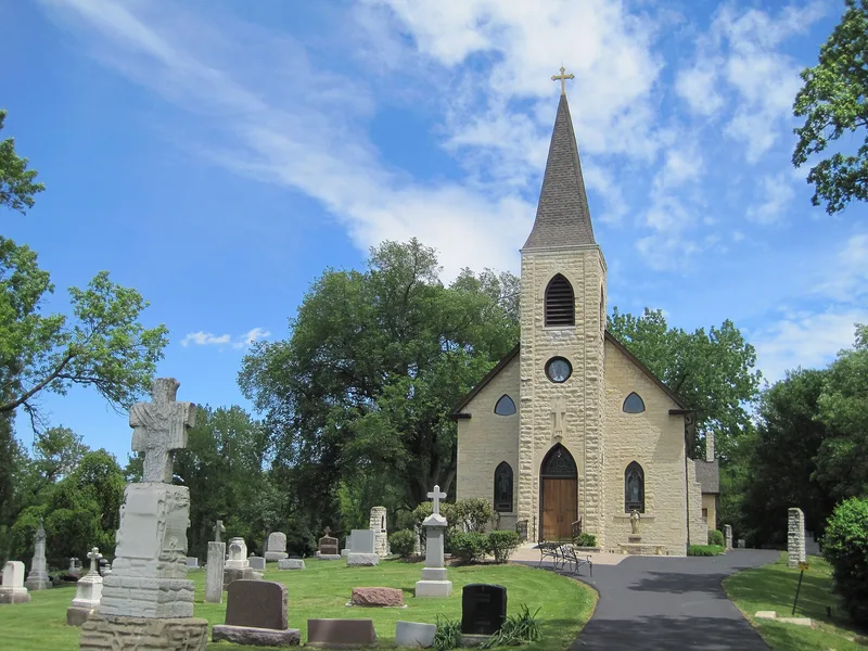 St. James Catholic Church and Cemetery, Lemont, Illinois
