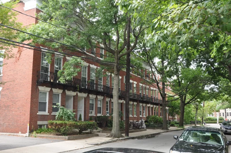 Houses at 76-96 Harvard Avenue, Brookline, Massachusetts