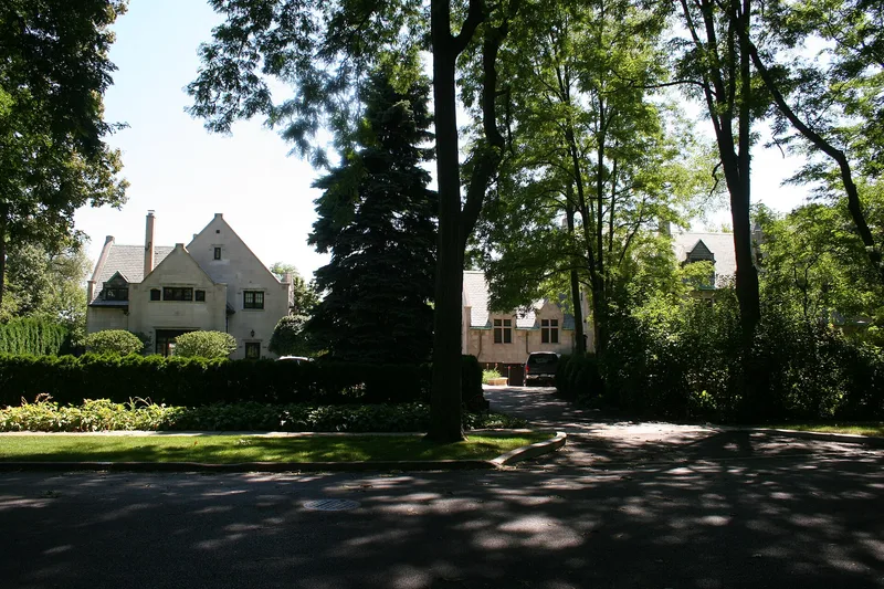 Warren, Edward Kirk, House and Garage, Evanston, Illinois