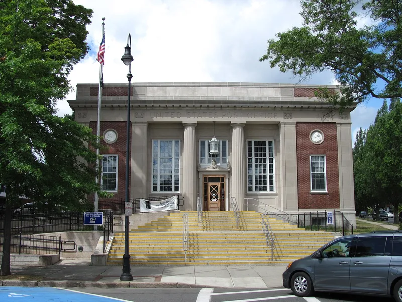 US Post Office-Wakefield Main, Wakefield, Massachusetts