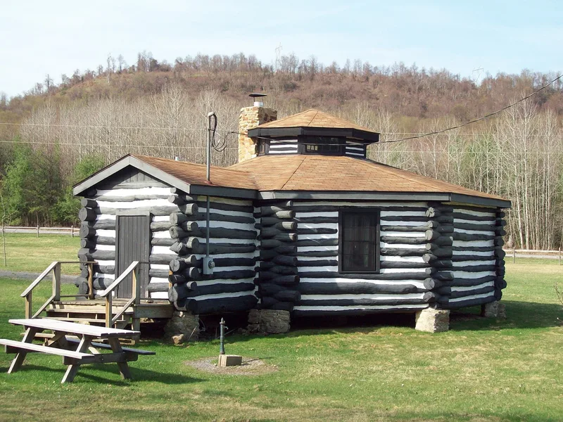 Parker Dam State Park-Octagonal Lodge, Penfield, Pennsylvania
