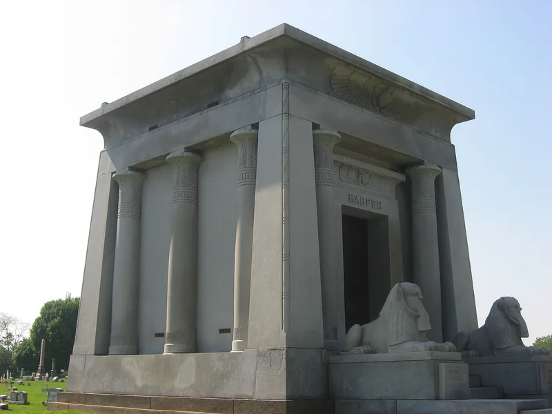Harper Mausoleum and Harper, George W., Memorial Entrance, Cedarville, Ohio