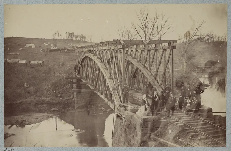 Orange and Alexandria Railroad Bridge Piers, Manassas Park, Virginia