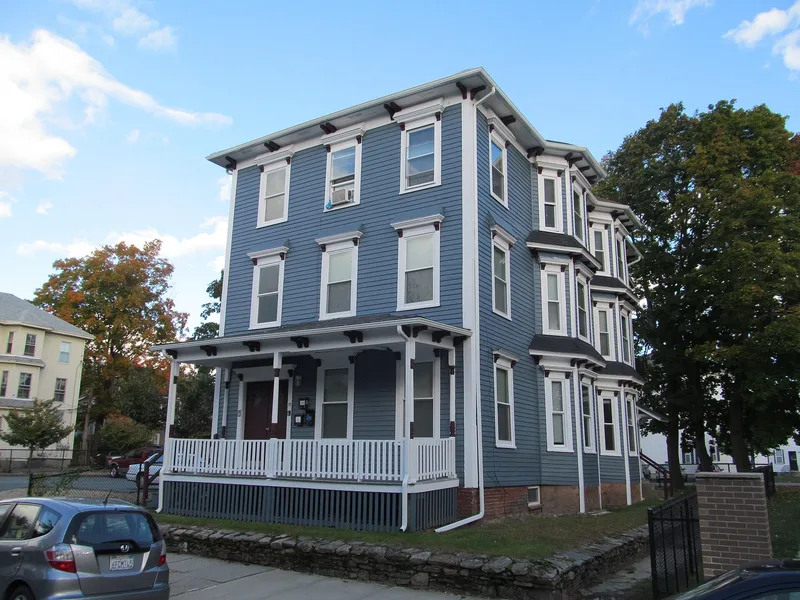 Flagg, Levi, Three-Decker, Worcester, Massachusetts