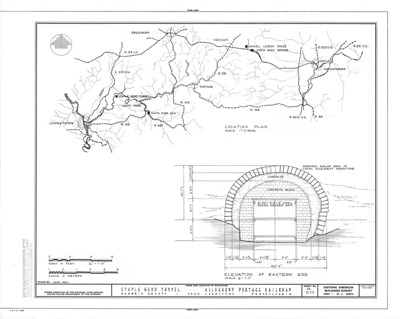 Staple Bend Tunnel, Conemaugh Township, Pennsylvania