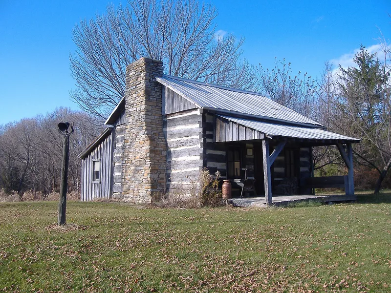 Lyle, Samuel, Log House, Seaman, Ohio