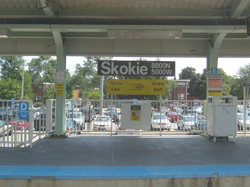 Dempster Street Station, Skokie, Illinois