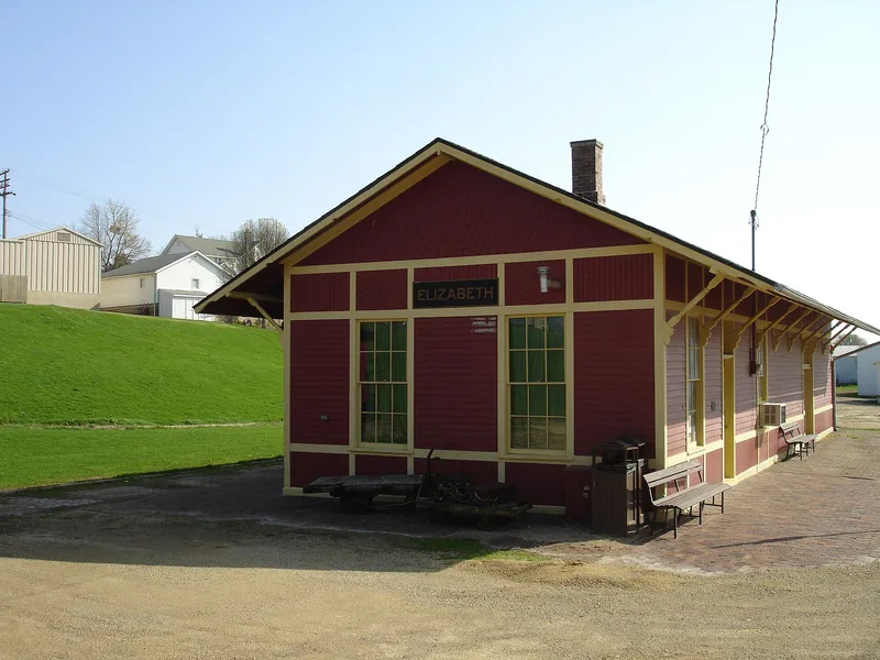 Chicago Great Western Railroad Depot, Elizabeth, Illinois