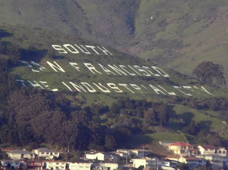 South San Francisco Hillside Sign, South San Francisco, California