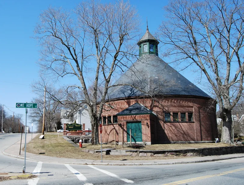 Attleborough Falls Gasholder Building, North Attleborough, Massachusetts