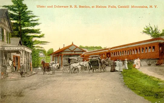 Ulster and Delaware Railroad Station, Hunter, New York