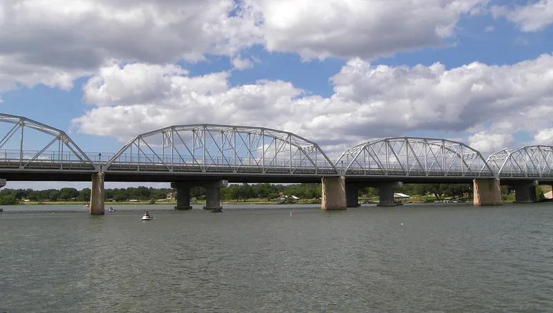 State Highway 29 Bridge at the Colorado River, Buchanan Dam, Texas