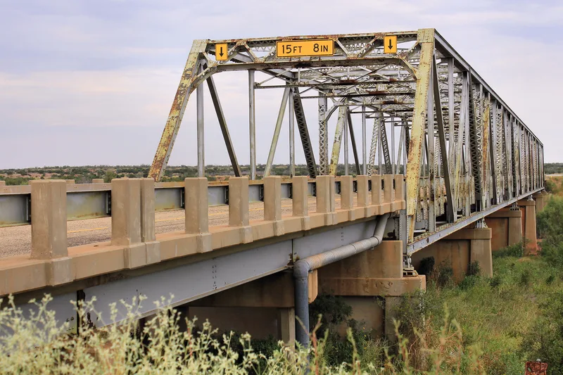 State Highway 16 Bridge at the Brazos River, Benjamin, Texas