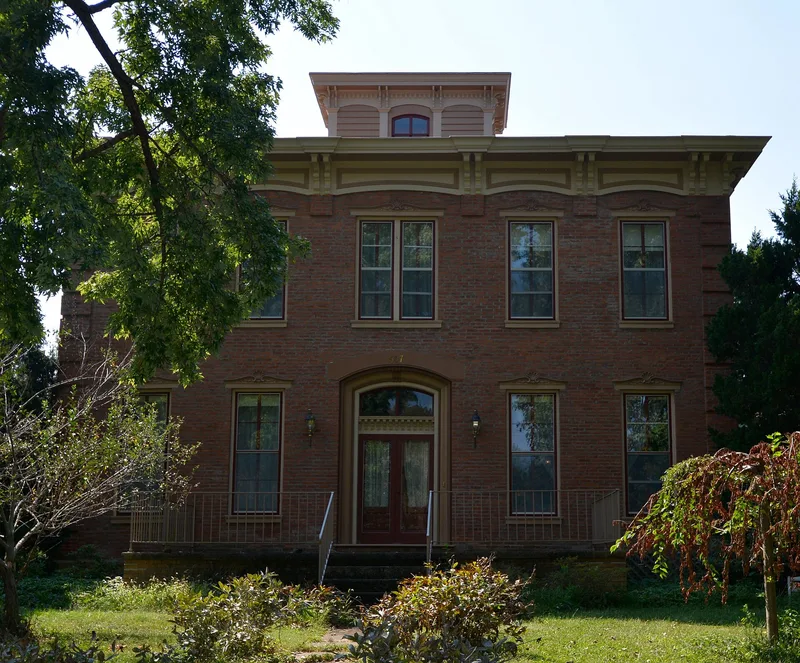 Mershon, Joab, House, Vermont, Illinois