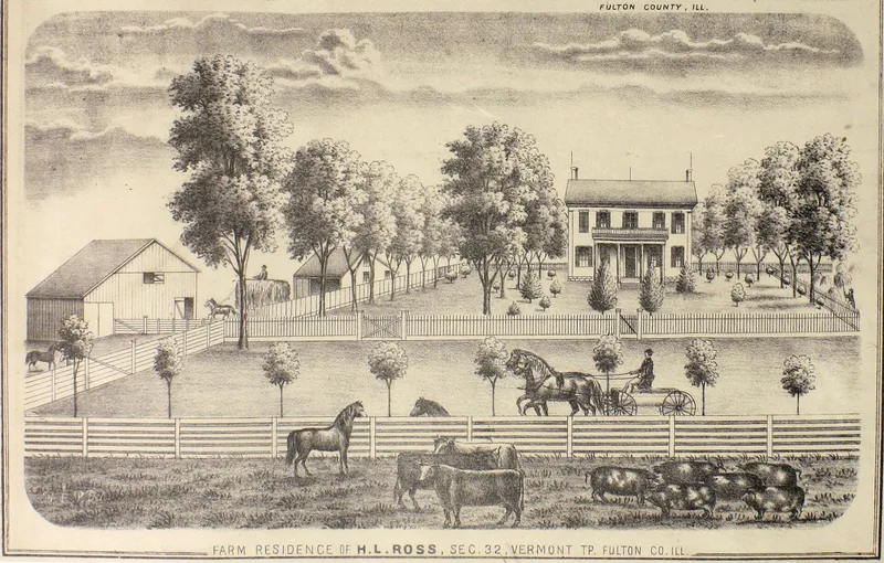 Ross, Harvey Lee, House, Vermont, Illinois