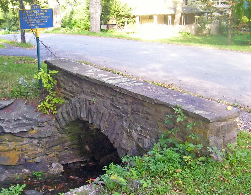 Elm Street Stone Arch Bridge, Pine Hill, New York