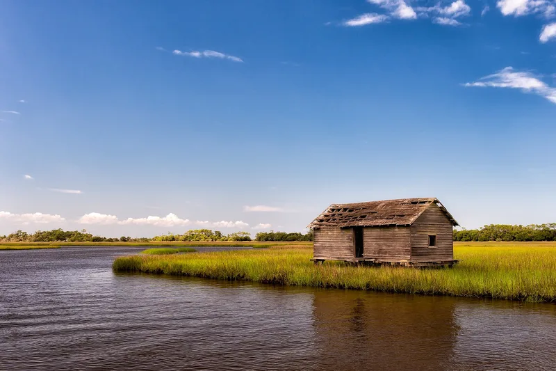 Bald Head Creek Boathouse, Smith Island, North Carolina