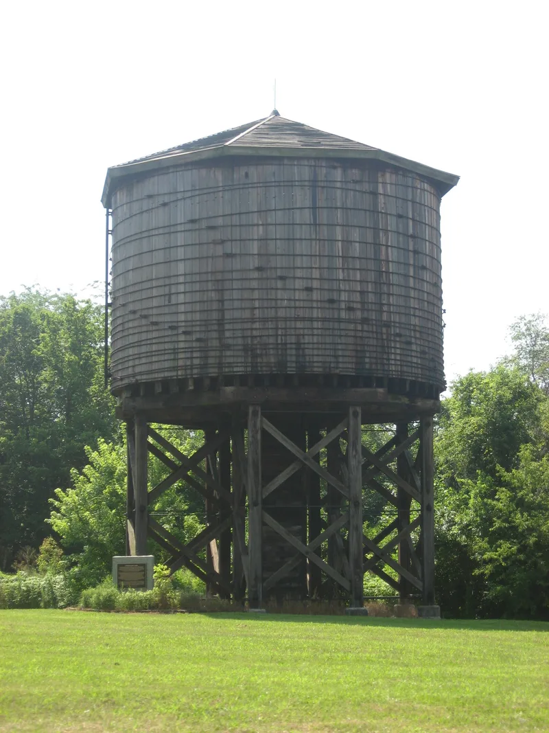 Illinois Central Railroad Water Tower and Pump House, Kinmundy, Illinois
