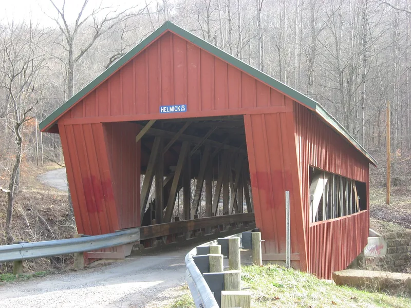 Helmick Mill Covered Bridge, Malta, Ohio